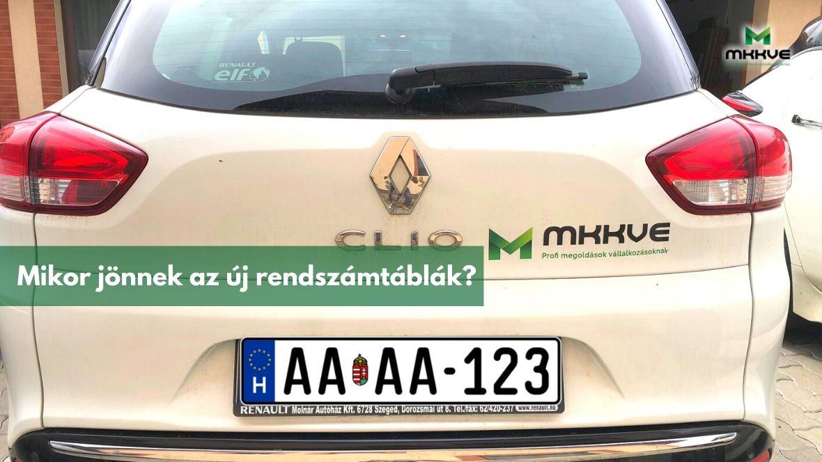 Mikor jönnek az új rendszámtáblák?